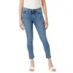 INKD Womens Buttersoft Mid Rise Skinny Fit Jeans