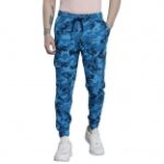 Indian Garage Co Men Regular Fit Printed Mid Rise Cargo Joggers