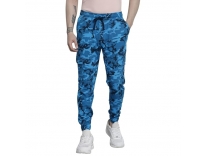 Indian Garage Co Men Regular Fit Printed Mid Rise Cargo Joggers