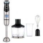 KENT 450W Silver Black Hand Blender Chopper