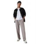 KOTTY Mens Relaxed Fit Pleated Trousers Casual Straight Leg Pants