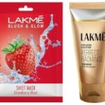 LAKMy Perfect Radiance Brightening Facewash Strawberry Sheet Mask