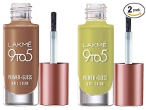 Lakmy 9 To 5 Primer Glossy Finish Nail Colour Combo 1