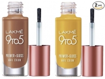 Lakmy 9 To 5 Primer Glossy Finish Nail Colour Combo