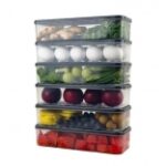 Lembose Fridge Storage Boxes for Fish Meat Vegetables Fruits