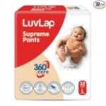 LuvLap Supreme Diaper Pants Large 32Pcs 360 Skin Care