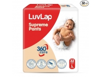LuvLap Supreme Diaper Pants Large 32Pcs 360 Skin Care