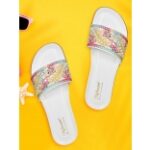 MEHNAM Embroidered Open Toe Flats Myntra