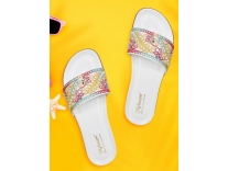 MEHNAM Embroidered Open Toe Flats Myntra