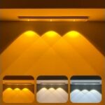 Motion Sensor LED Under Cabinet Lamp Rechargeable Closet Light
