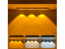 Motion Sensor LED Under Cabinet Lamp Rechargeable Closet Light