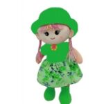 Natkhat Soft Doll with Cap Plush Toy for Kids Green