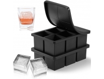 Nax Caki Ice Cube Tray Stackable Silicone Square Ice Cube Mold