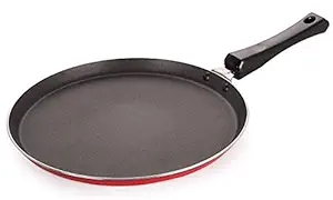 Nirlon Aluminum Non Stick Flat Tawa Bakelite Handle 24cm