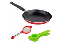 Nirlon Non Stick Cookware Set 3 Piece Gas Compatible