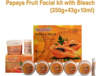 NutriGlow Papaya Fruit Combo Set Facial Bleach Kit