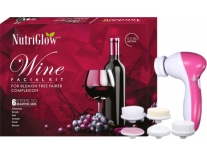 NutriGlow Wine Facial Kit Free Massager Deal