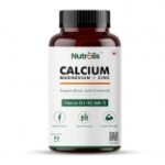 Nutrolis Calcium Magnesium Zinc Supplement with Vitamin D3 K2