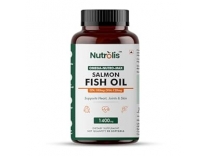 Nutrolis Omega 3 Salmon Fish Oil Capsules for Heart Brain Joint Health