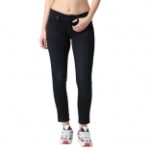 Pepe Jeans Womens Mid Rise Skinny Fit Jeans Dark Used