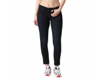 Pepe Jeans Womens Mid Rise Skinny Fit Jeans Dark Used