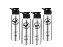 Pigeon Inox Hydra 900 ml Bottle Pack of 4 Black Steel Chrome