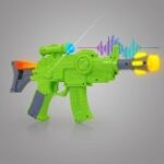Plastic Musical Toy Gun for Kids Sound Toy Infrared Laser Light Effects
