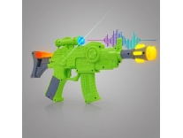 Plastic Musical Toy Gun for Kids Sound Toy Infrared Laser Light Effects