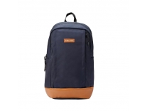 Police 30L Black Laptop Backpack Navy Tan