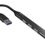 Portronics Mport 31 USB Hub Multiport Adapter Black