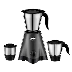 Preethi Tiara Mixer Grinder for Kitchen 500W Mixie Stainless Steel Jars