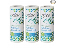 Presto Kitchen Towel Roll 3 Pack Washable Absorbent