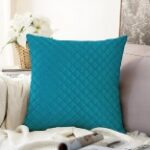 Quilted Velvet Sofa Cushion Covers Firozi