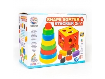 Ratnas Shape Sorter Stacker Toy for Kids