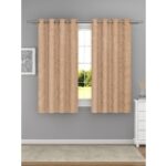 Raymond Home Polyester Semi Transparent Window Curtain Rust