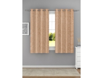 Raymond Home Polyester Semi Transparent Window Curtain Rust