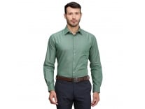 Raymond Slim Fit Pure Cotton Solid Pattern Semi Cut Away Collar Formal Shirt