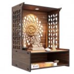 Rellon Industries Temple for Home Pooja Mandir Stand LED Spot Light