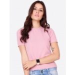 SCORPIUS Pink Turtle Neck Top Myntra Deal