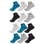 SJeware Cotton Ankle Socks 12 Pairs Multicolor