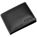 SKYN Leather Wallet for Men Black Bifold RFID Blocking