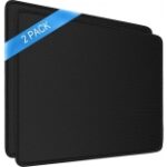 STRIFF Mousepad Mouse Mat Black 2 Pack