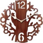 Sehaz Artworks Wall Clock Living Room Stylish Wooden Analog