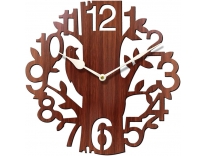 Sehaz Artworks Wall Clock Living Room Stylish Wooden Analog