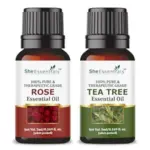 She Essentials Rose Tea Tree Essential Oils Pack