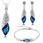 Shining Diva Fashion Valentine Gift Crystal Jewellery Set