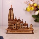Shri Ram Mandir Ayodhya Temple Souvenir Solid Wood Home Temple