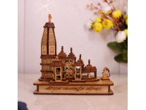 Shri Ram Mandir Ayodhya Temple Souvenir Solid Wood Home Temple