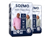 Solimo Adult Diapers Pant Style Medium 60 Count