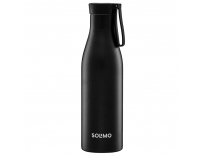 Solimo Stainless Steel Vacuum Insulated Bottle Black
